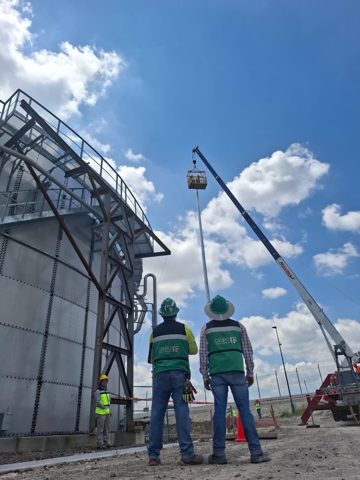 Trabajos de construcción de GGC